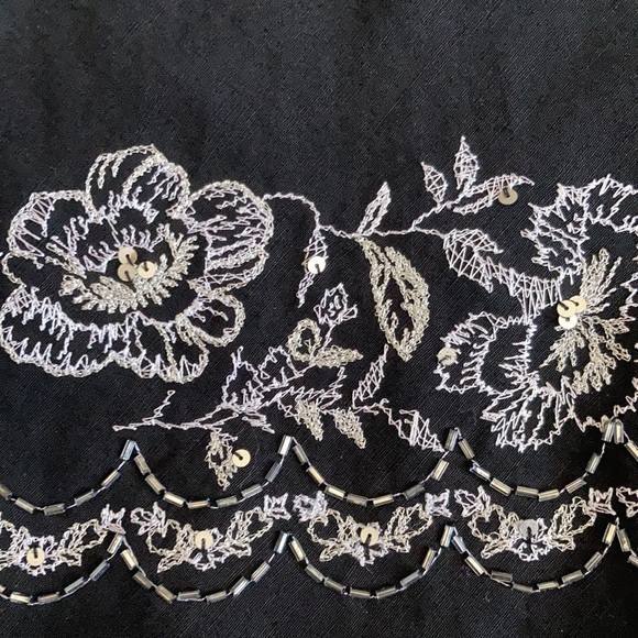 LOFT Black Skirt A-Line Size 4 - Picture 5 of 7